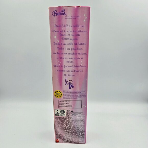 Vintage 2003 Barbie Cares Ballerina Star Doll Purple Dress G3073 Mattel Read - Picture 4 of 7